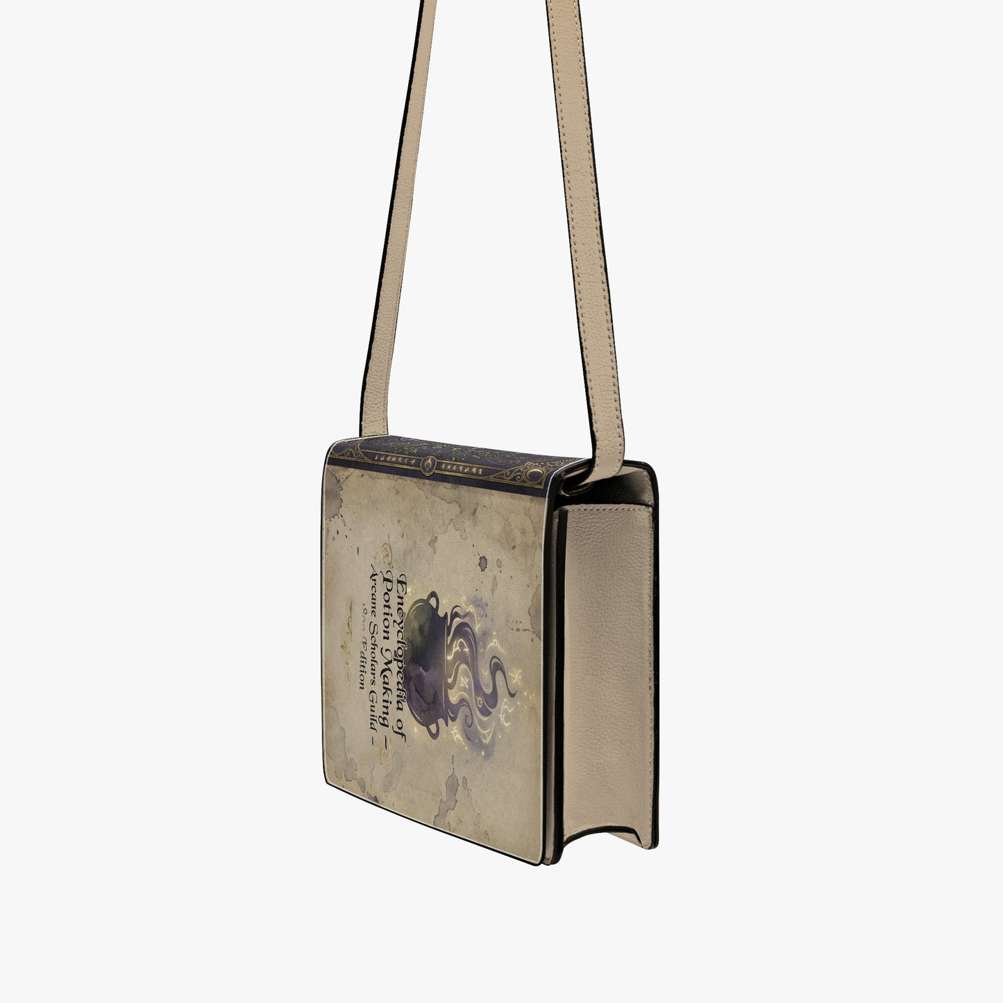 encyclopedia of potion making fantasy women's literary handbag vegan leather – Sole Design Studio