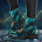 Aurora Northern Lights Women's Vegan Leather Boots