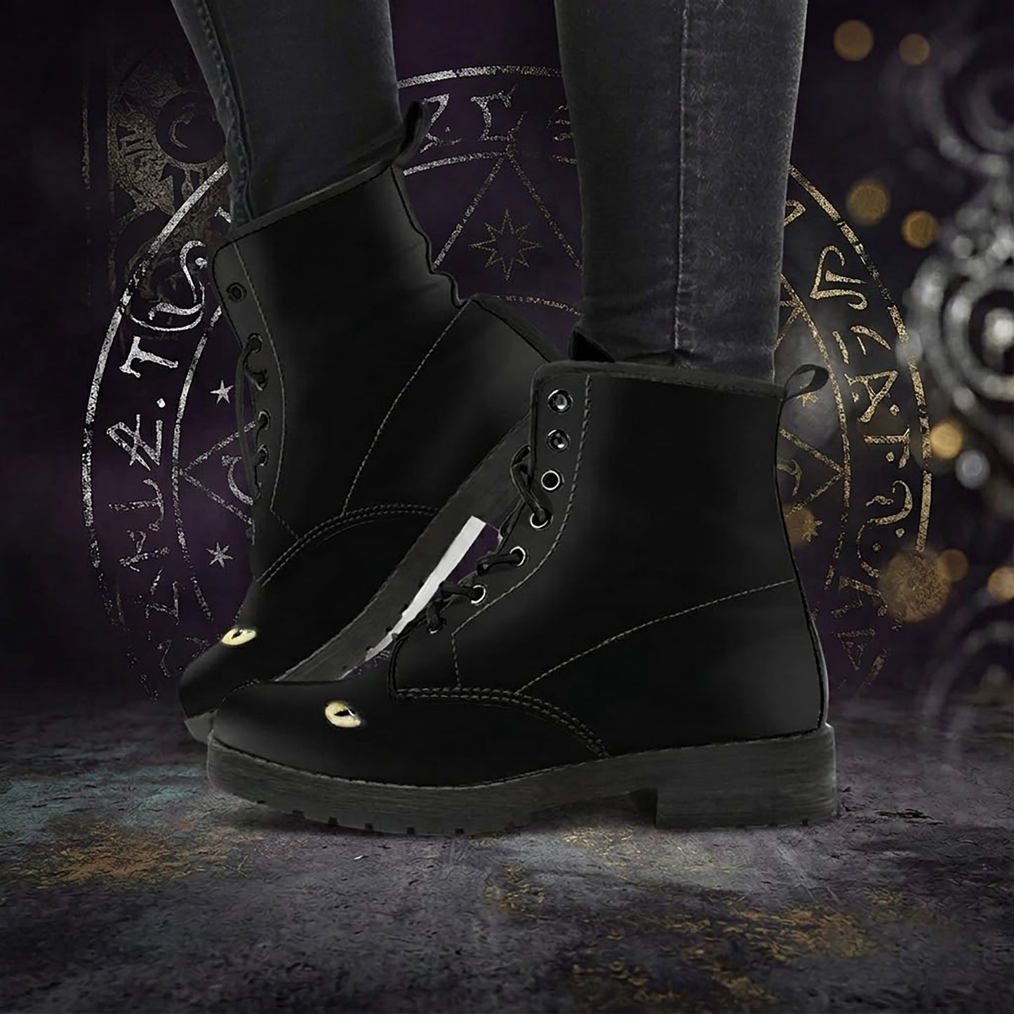 Cat Eye Women's Vegan Leather Boots