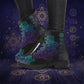 Muted Mandala Women's Vegan Leather Combat Boots