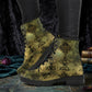 Baroque Splatter Elegance Women's Vegan Leather Boots