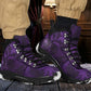 Purple Victorian Pattern Women's Alpine Boots