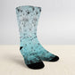 Teal, Black and Blue Socks - Custom Socks for Women Made in USA
