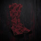 Red Rose Skull Socks - Custom Socks for Women Made in USA