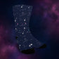 Planet and Star Sky Socks - Custom Socks for Women Made in USA