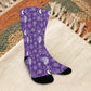 Purple Bandana Paisley Socks - Custom Socks for Women Made in USA