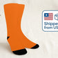Pacific Orange Socks - Custom Socks for Women Made in USA