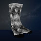 Monochrome Galaxy Digital Socks - Custom Socks for Women Made in USA