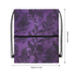 Purple Gothic pattern Women's Drawstring Backpack