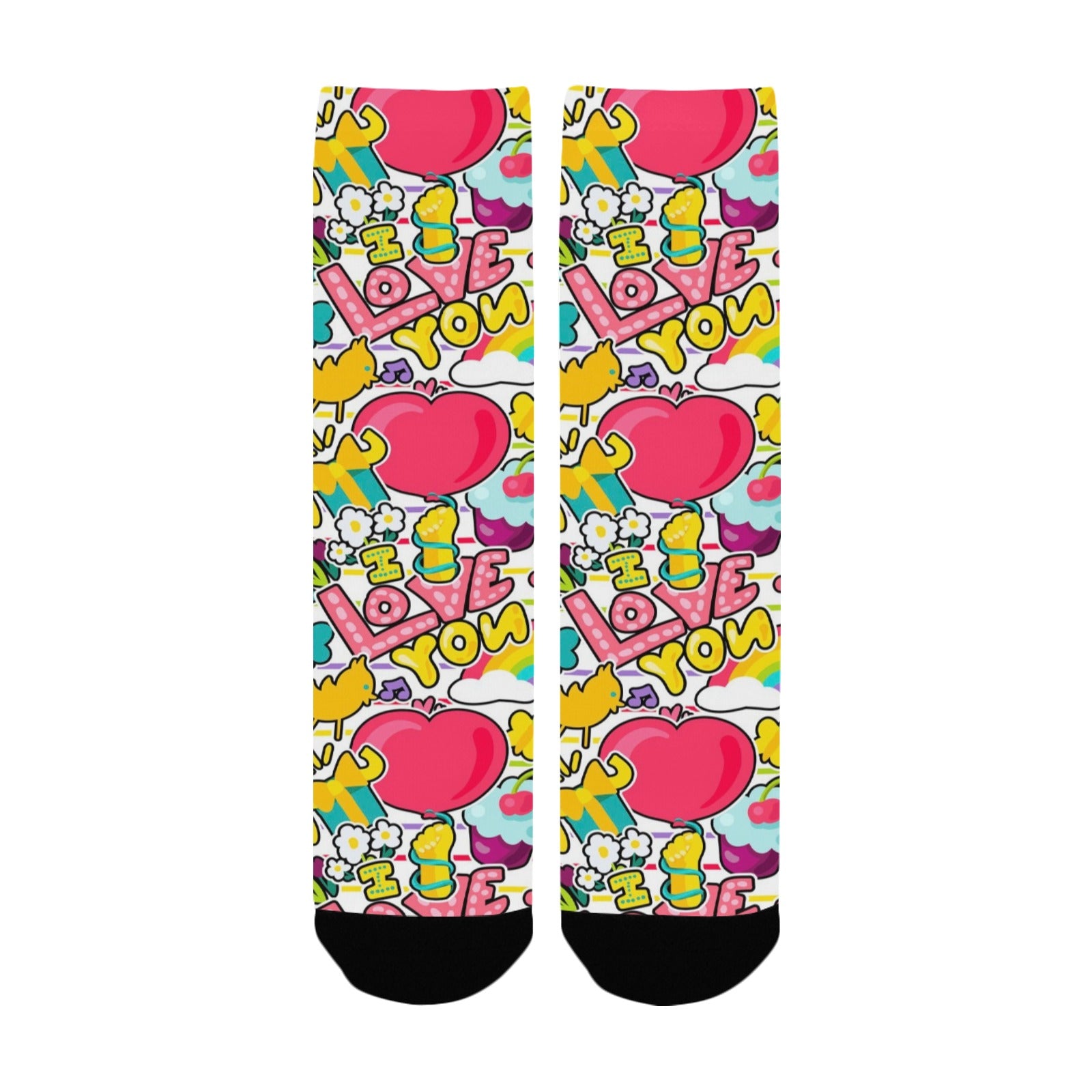 retro romantic women's crew socks – Sole Design Studio