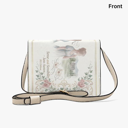 sense and sensibility jane austen book-shaped crossbody bag vegan leather – Sole Design Studio