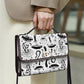 Black White Mushrooms Women's Handbag