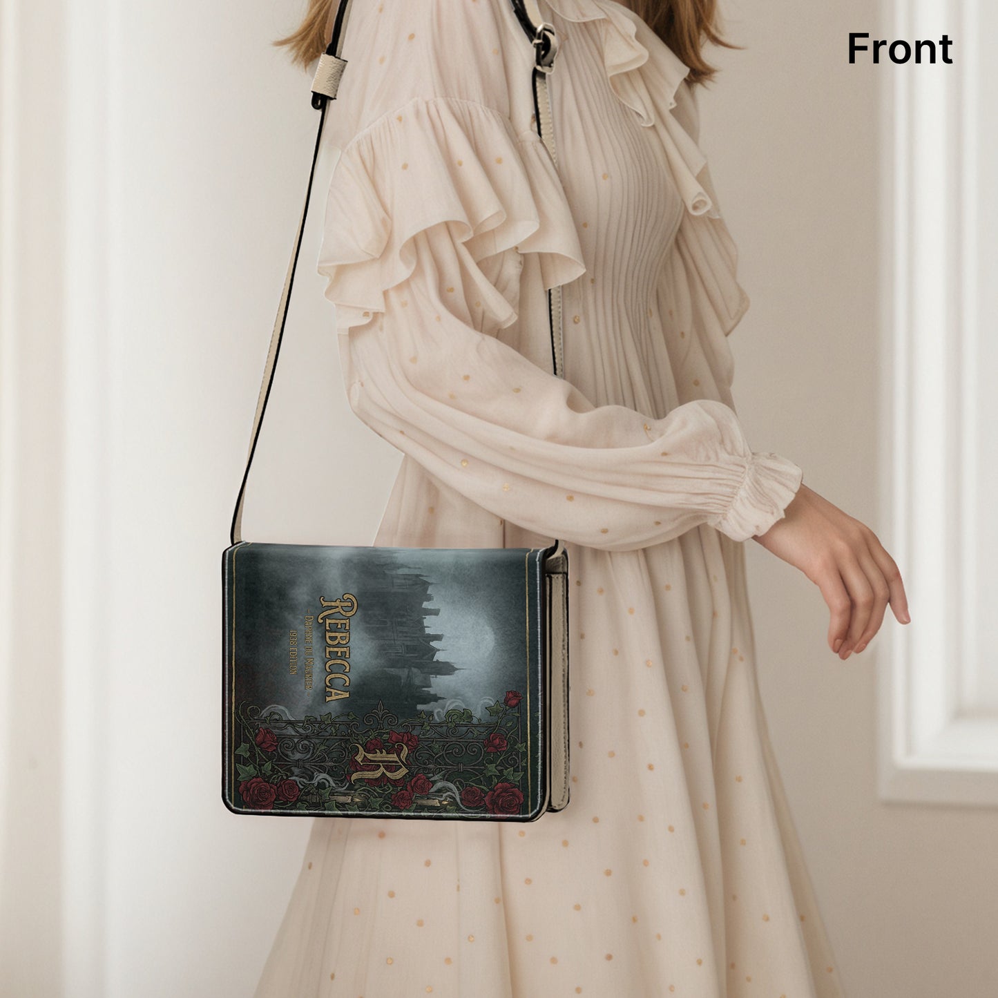 rebecca daphne du maurier gothic mystery literary crossbody bag for women – Sole Design Studio