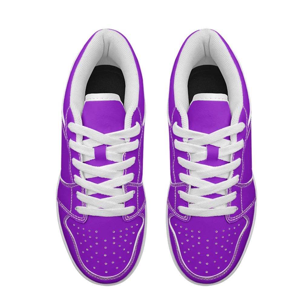 Rich Purple Women's Vegan Leather Sneakers