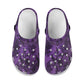 Purple Victorian Pattern Women's Clogs Shoes