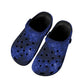 Blue Galaxy Women's Clogs Style Black Sole