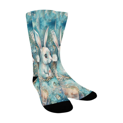 Alice in Wonderland  Socks - Custom Socks for Women Made in USA
