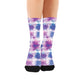 Grunge Pattern Socks - Custom Socks for Women Made in USA