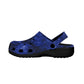Blue Galaxy Women's Clogs Style Black Sole