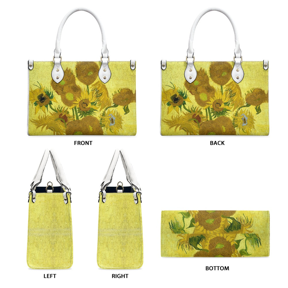 Van Gogh Sunflower Women's Vegan Leather Handbag