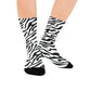 zebra stripe women's crew socks – Sole Design Studio