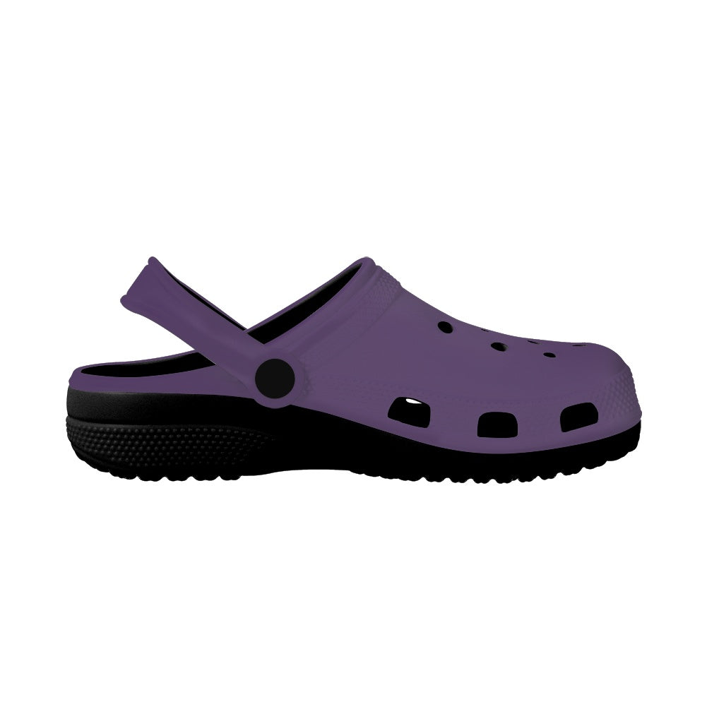 Deep Violet Women's Clogs Black Sole