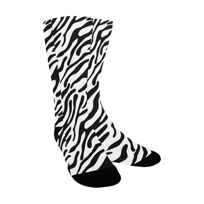 zebra stripe women's crew socks – Sole Design Studio