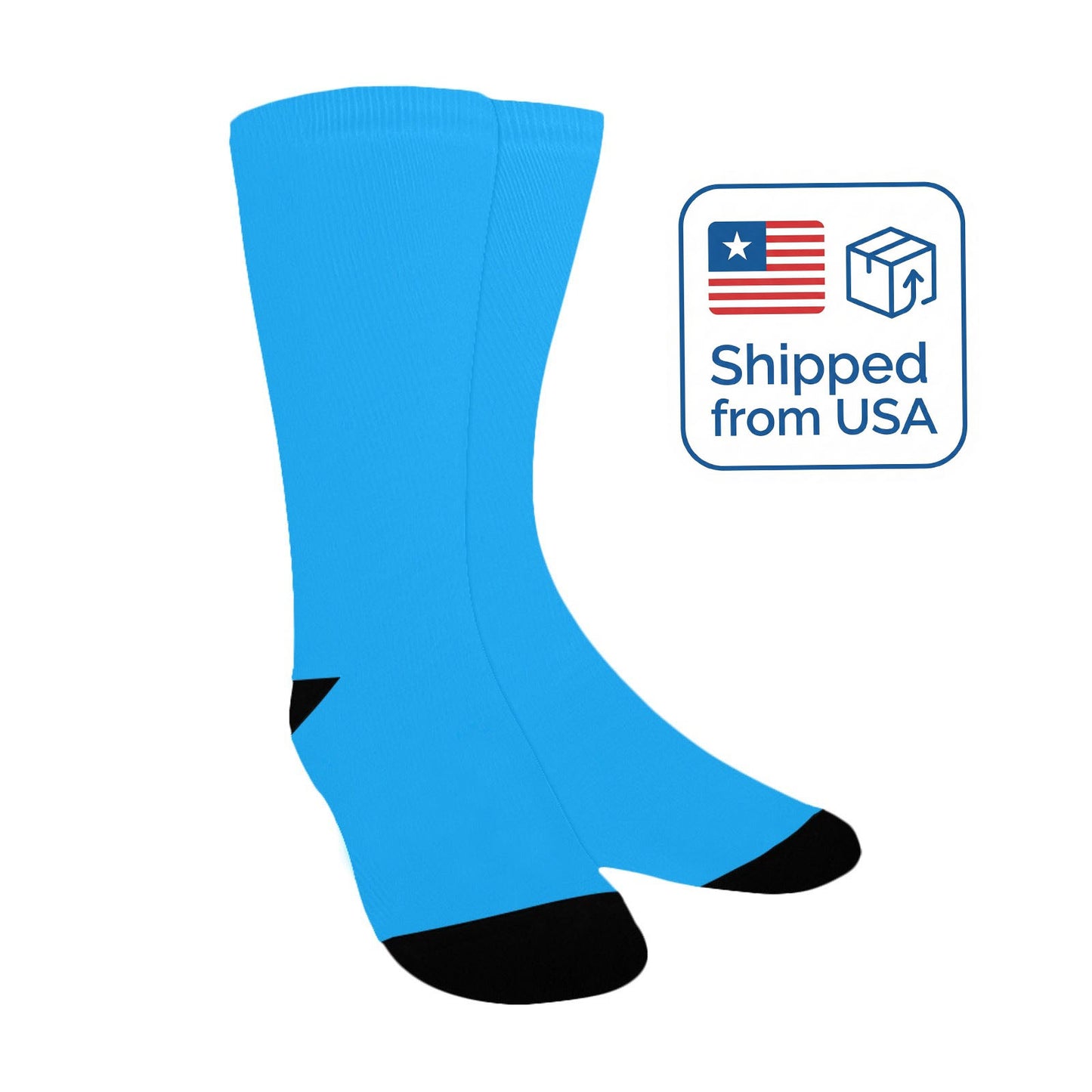 ssky blue women women's crew socks – Sole Design Studio
