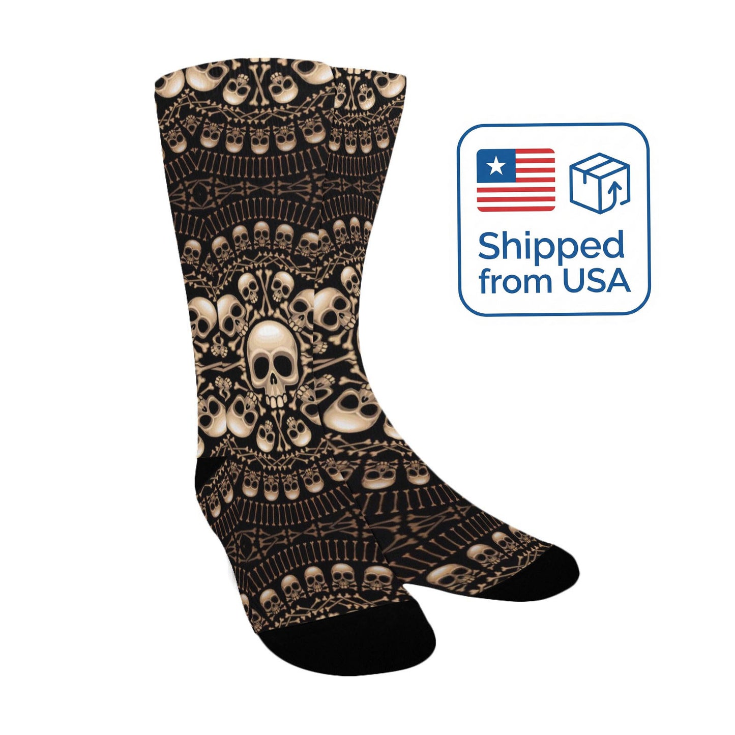 skulls and bones women's crew socks – Sole Design Studio