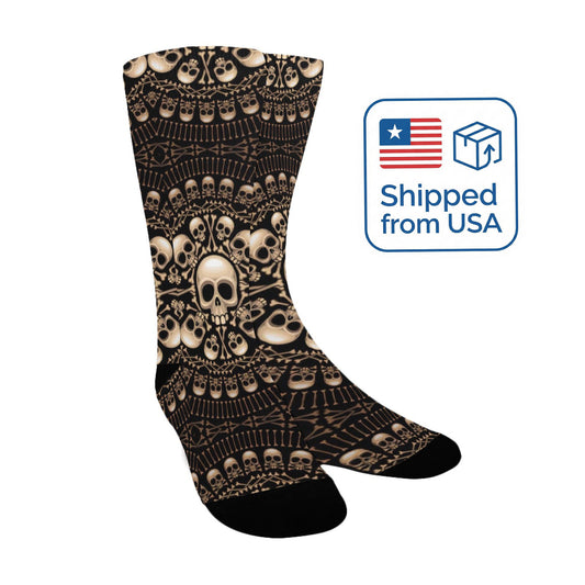 skulls and bones women's crew socks – Sole Design Studio