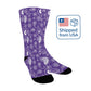 purple bandana paisley women's crew socks – Sole Design Studio