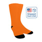 Pacific Orange Socks - Custom Socks for Women Made in USA