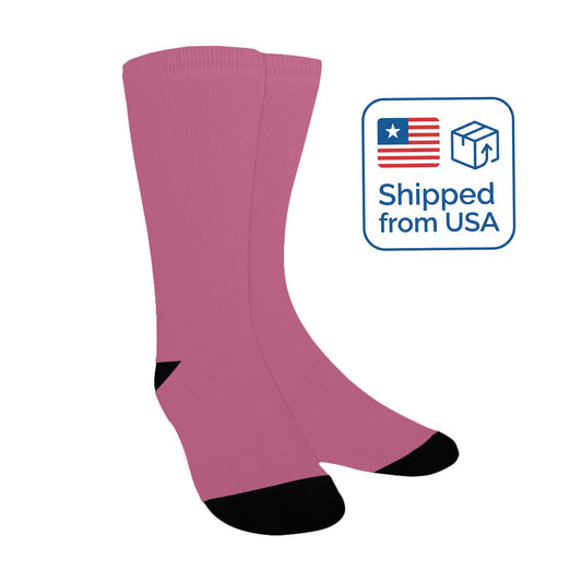 Muted Rose Women Socks - Custom Socks for Women Made in USA