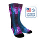 Galaxy Stars Socks - Custom Socks for Women Made in USA