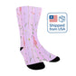 Flower Women Socks - Custom Socks for Women Made in USA