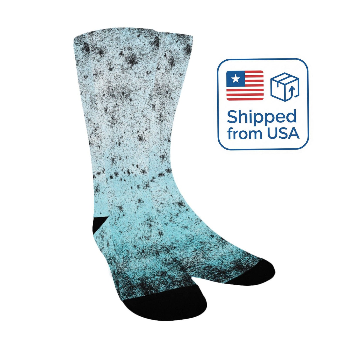teal, black and blue women's crew socks – Sole Design Studio