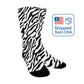 zebra stripe women's crew socks – Sole Design Studio