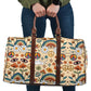 Boho Rainbow and Trippy Mushrooms Women's Travel Bag