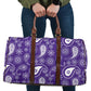 Purple Bandana Paisley Women's Travel Bag