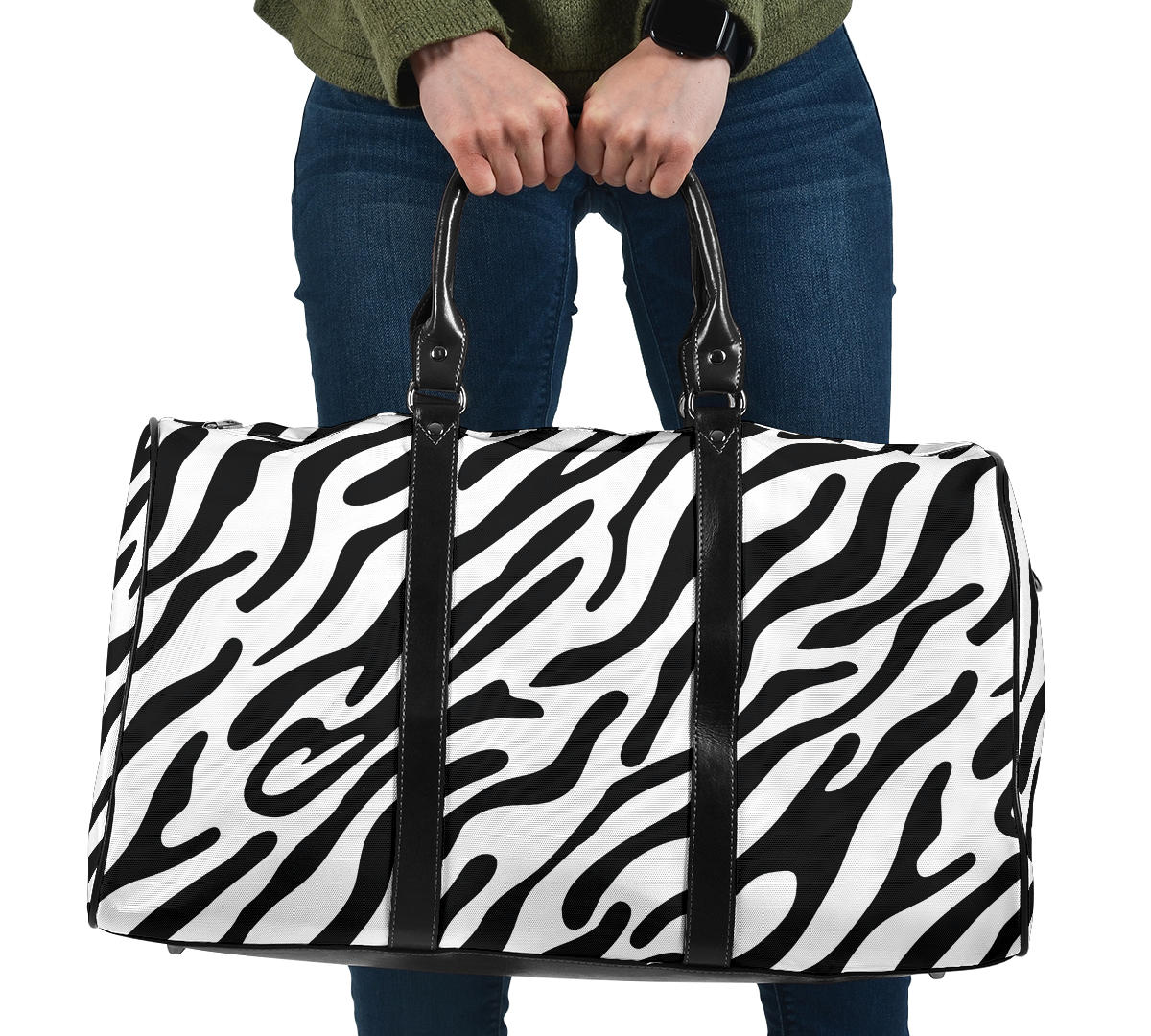 Zebra Stripe Women's Travel Bag