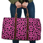 Hot Pink Leopard Women's Travel Bag