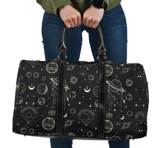 Moon Phases Abstract Women's Travel Bag