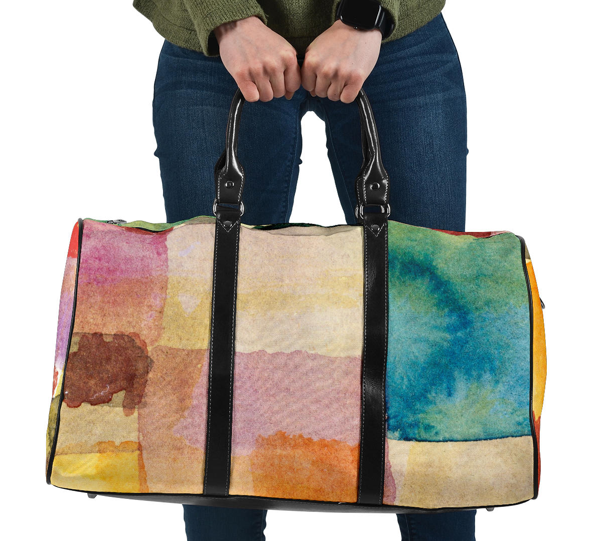 Watercolor Shapes Women's Travel Bag