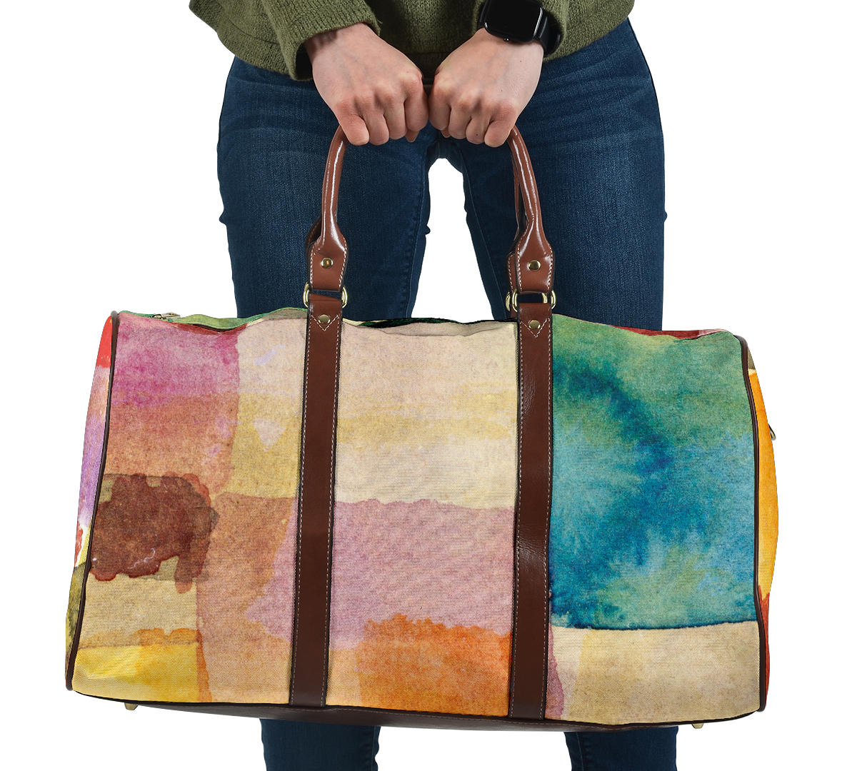 Watercolor Shapes Women's Travel Bag