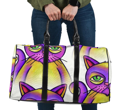 Purple Cat Women's Travel Bag