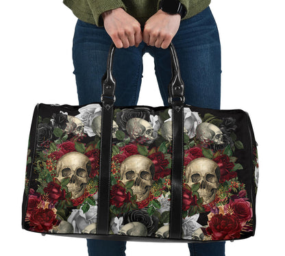 Skulls and Roses Women's Travel Bag