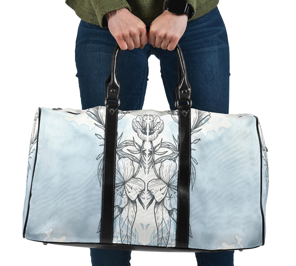 Blue Powder Pastel Women's Travel Bag