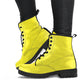 Lemon Yellow Women Vegan Leather Boots