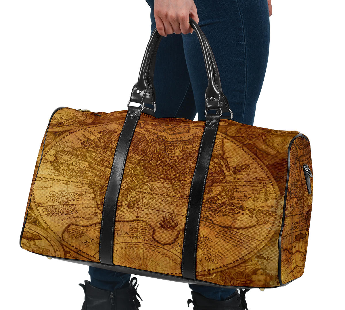 Old World Map Women's Travel Bag