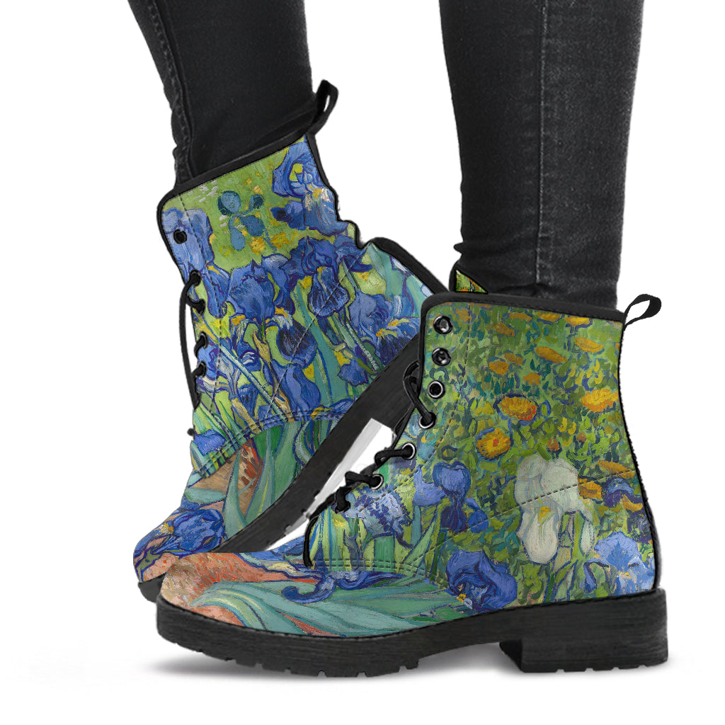 Van Gogh's Blue Iris Boots | Sole Design Studio